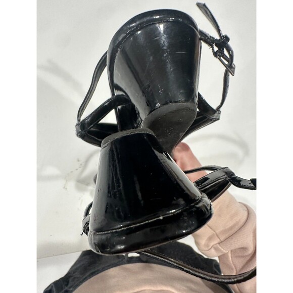 Montego Bay Club Silver Slingback Thongs Sandals Flip Flops Flats Wedges Sz 7 - Picture 8 of 8